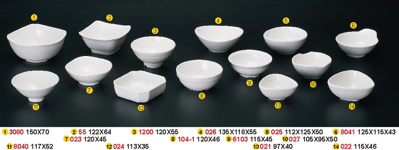 HJ-乳白(027) 流線小湯碗 10.5×9.5CM