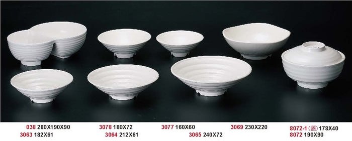 HJ-乳白(038) 雙胞湯麵碗 28×19CM