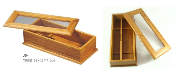 J54 竹製炭化竹筷盒