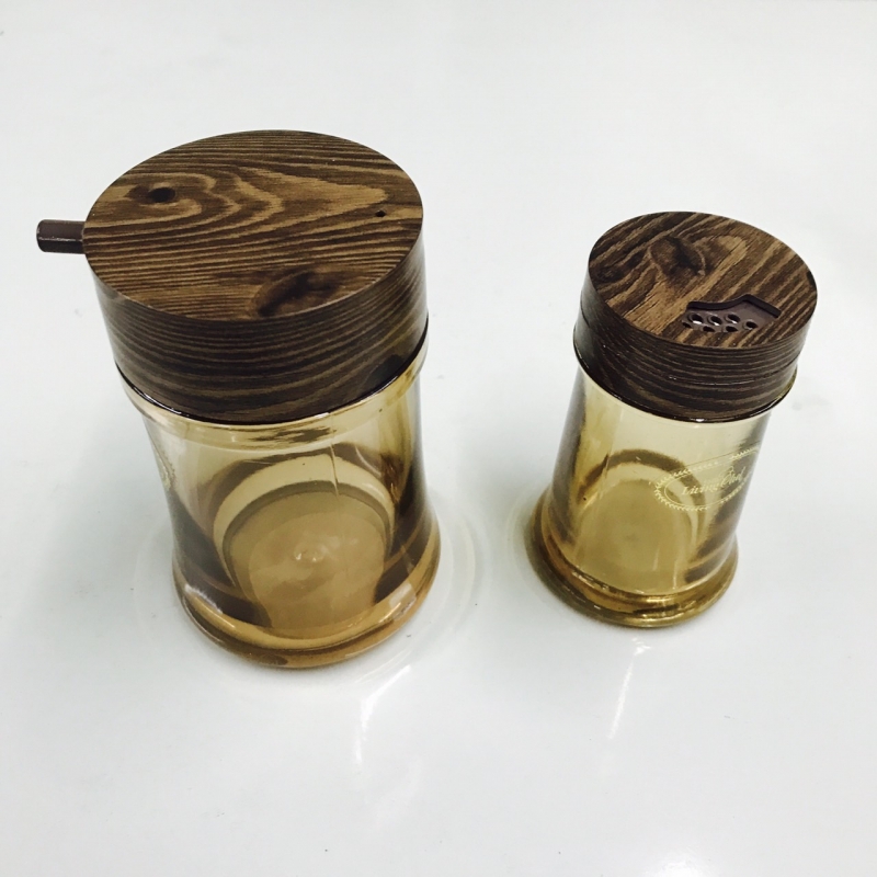W008木紋醬油/醋瓶大